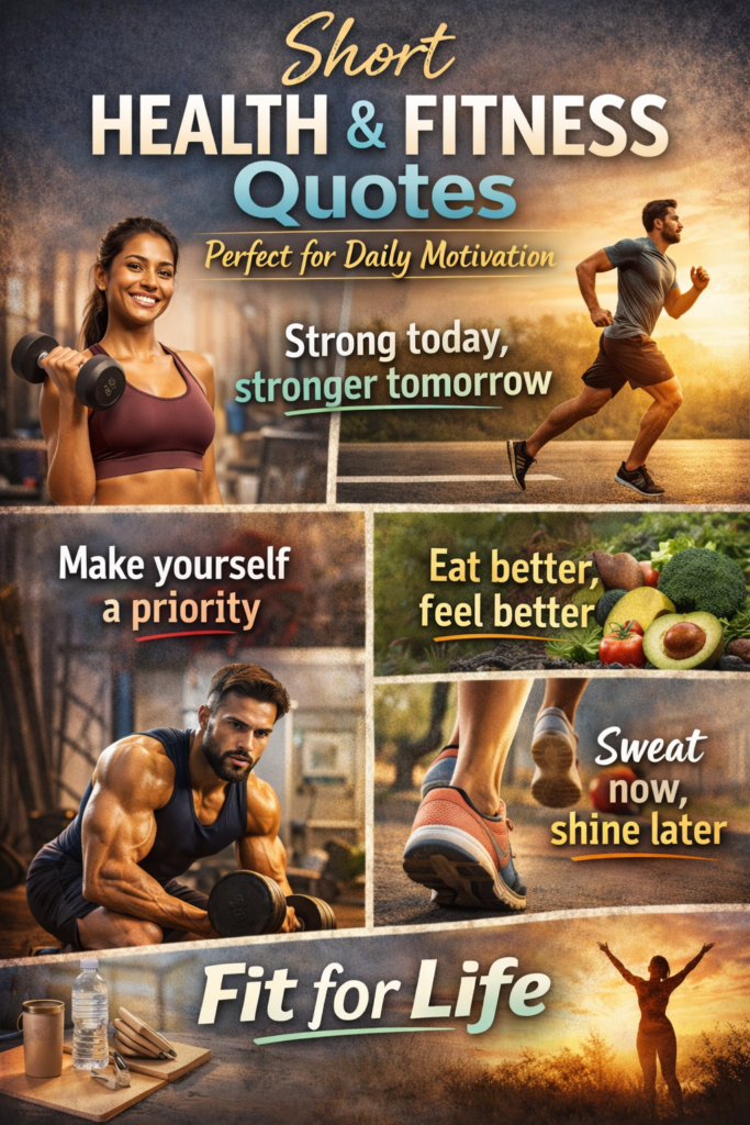 Health and Fitness Quotes to Inspire Your Daily Workout Routine Health and Fitness Quotes