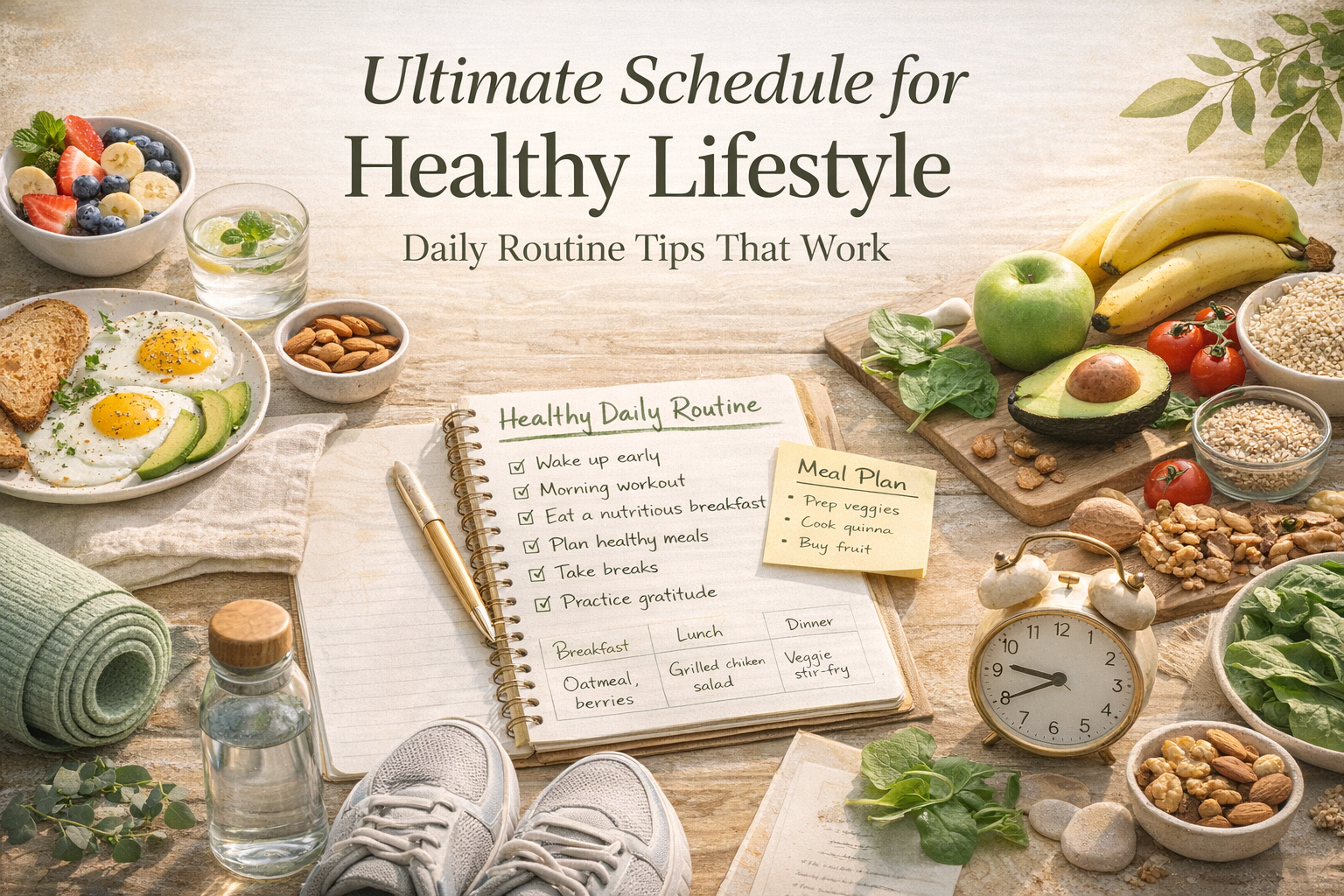 Home Schedule for Healthy Lifestyle