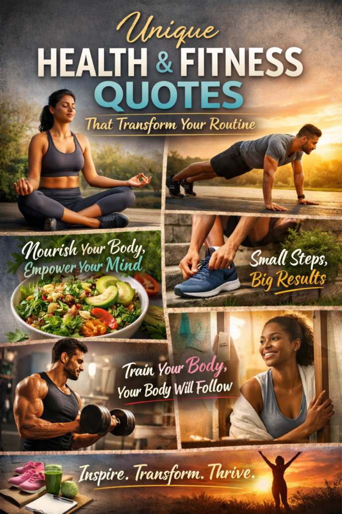 Health and Fitness Quotes to Inspire Your Daily Workout Routine Health and Fitness Quotes