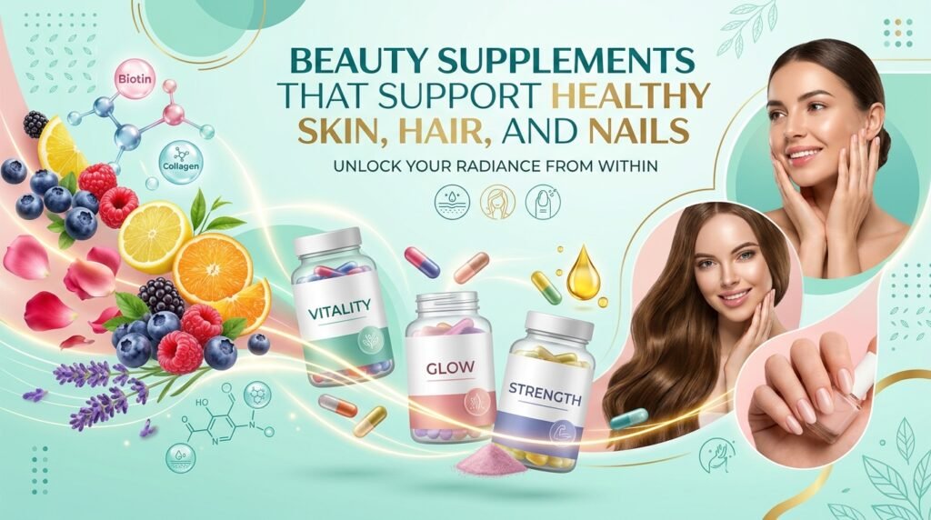 Beauty Supplements That Support Healthy Skin, Hair, and Nails Beauty Supplements