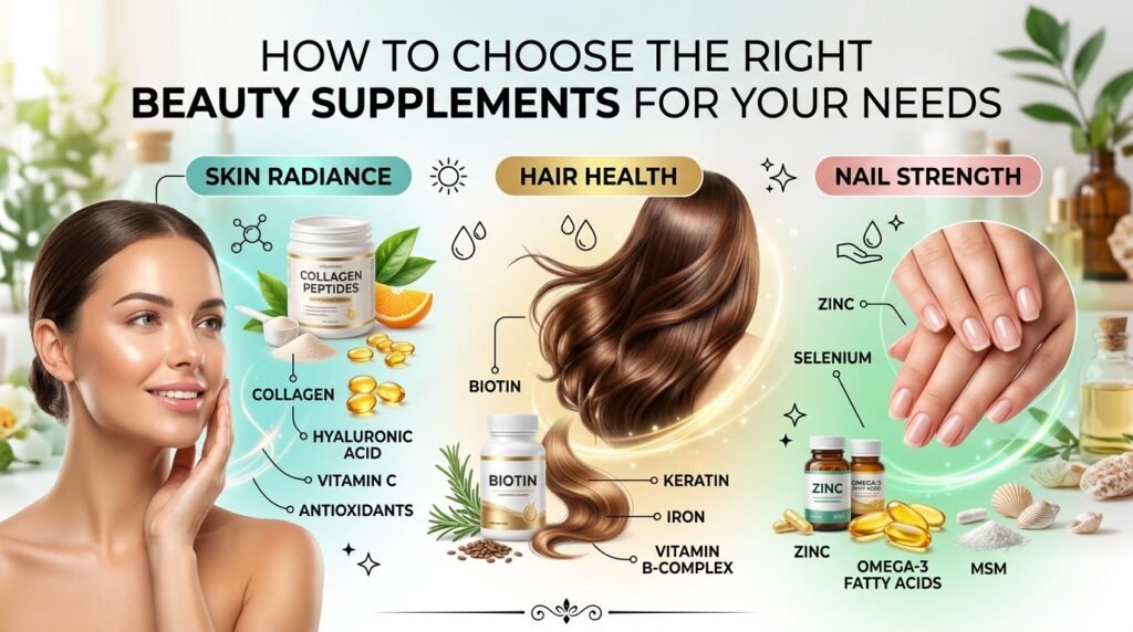 Beauty Supplements That Support Healthy Skin, Hair, and Nails Beauty Supplements